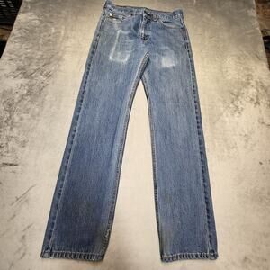 Levis 505 Jeans Mens 30x31 Denim Straight Leg Zip Fly 5 Pocket PC9 00505-4886